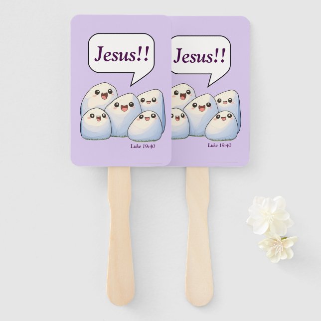 Rocks Call Out His Name Hand Fan (Front and Back)