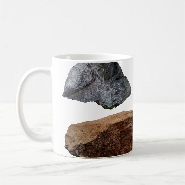 Rocks granite limestone stones coffee mug (Left)