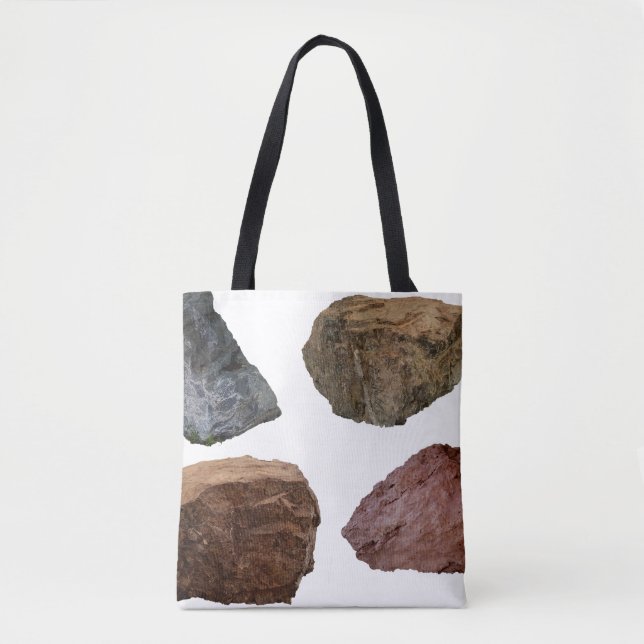 Rocks granite limestone stones tote bag (Front)