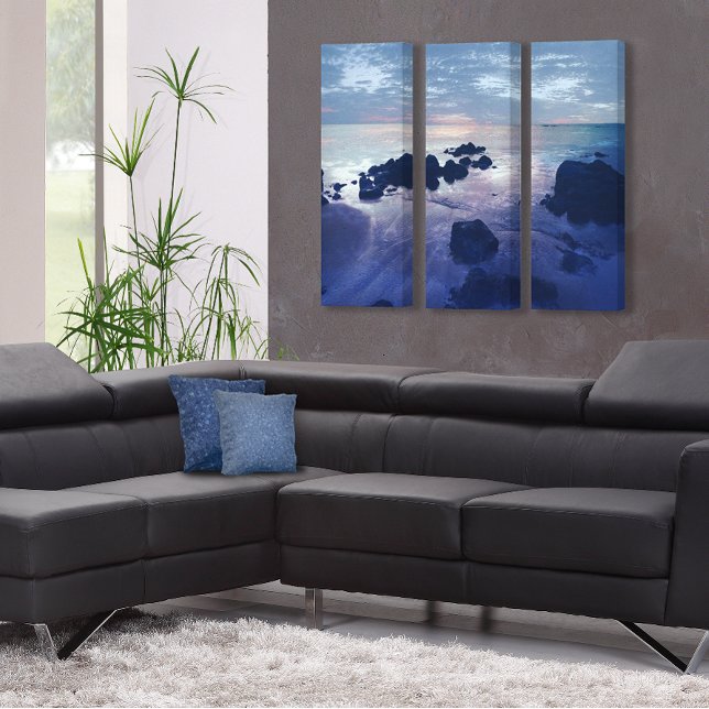 Rocks in the Ocean 3-piece  Canvas Print (Creator Uploaded)