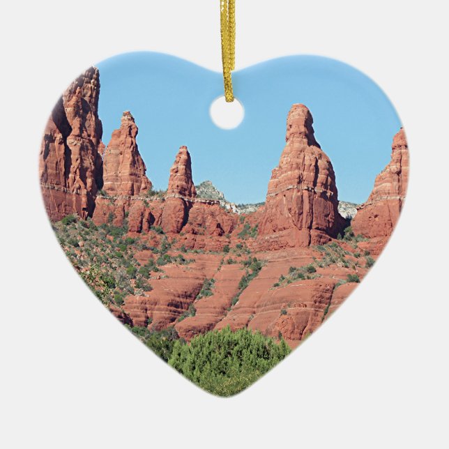 Rocks near Sedona, Arizona,USA 2 Ceramic Ornament (Front)