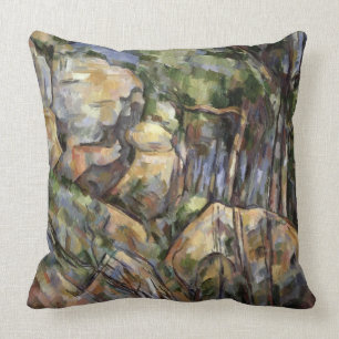 Rocks near the Caves below the Chateau Noir, c.190 Throw Pillow