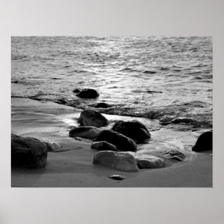 Rocks on Beach Photo 88 Poster