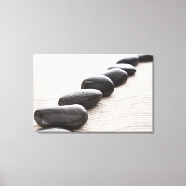 Rocks on sand canvas print (Front)