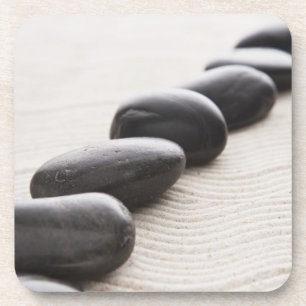 Rocks on sand coaster