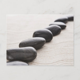 Rocks on sand postcard