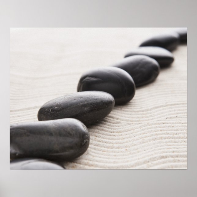 Rocks on sand poster (Front)