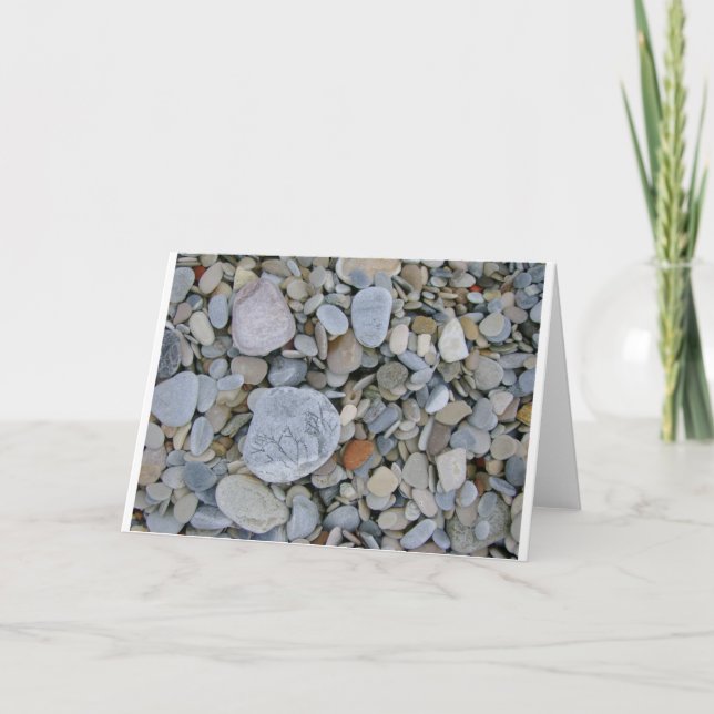 Rocks on the Beach Greeting Card (Front)