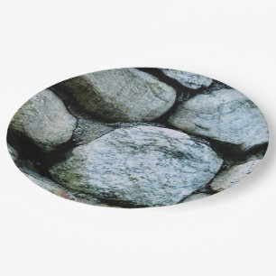 Rocks Paper Plate
