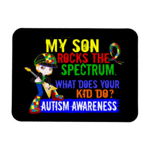 Rocks Spectrum Autism Son Magnet