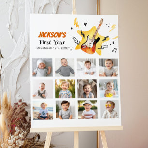Rocks Star Anniversaire Photo Poster de la jalon
