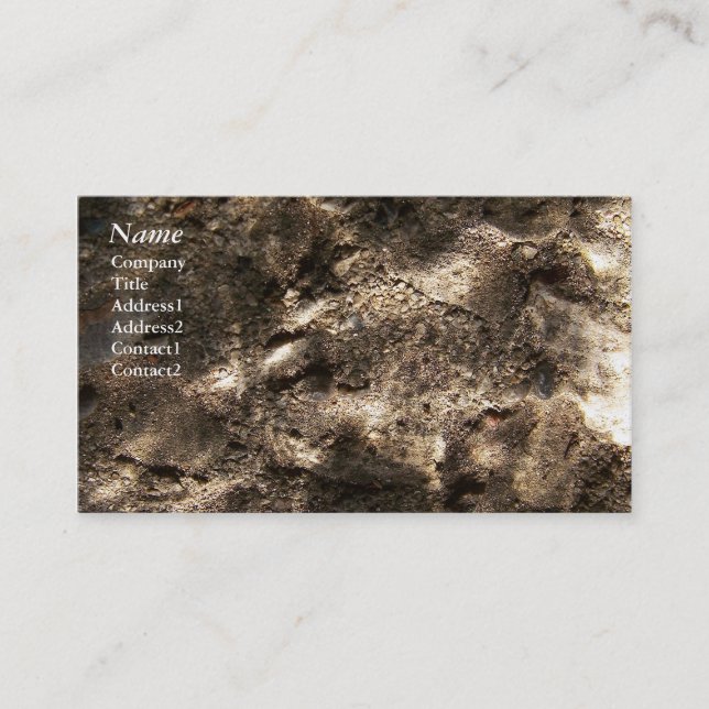 Rocks Underwater - Business Cards (Front)
