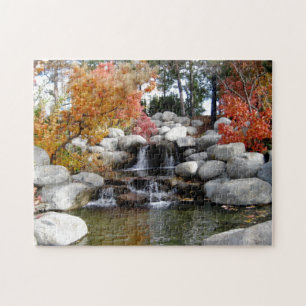 Rocks Waterfall Landscape Water Jigsaw Puzzle
