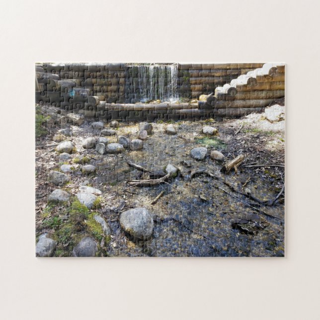 Rocks Waterfall Landscape Water Jigsaw Puzzle (Horizontal)