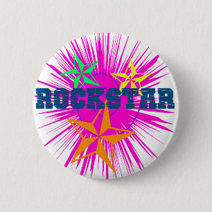 RockStar 2 Inch Round Button