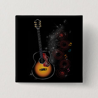 Rockstar 2 Inch Square Button