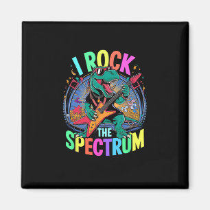 Rockstar Autism I Rock The Spectrum Teacher Respec Magnet