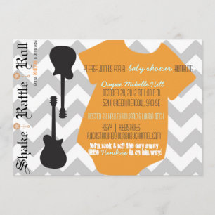 Rockstar Baby Shower Invitation