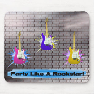 Rockstar Brick Wall Mouse Pad