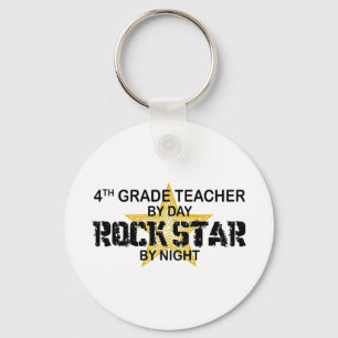 Rockstar by Night - 4th Grade Keychain