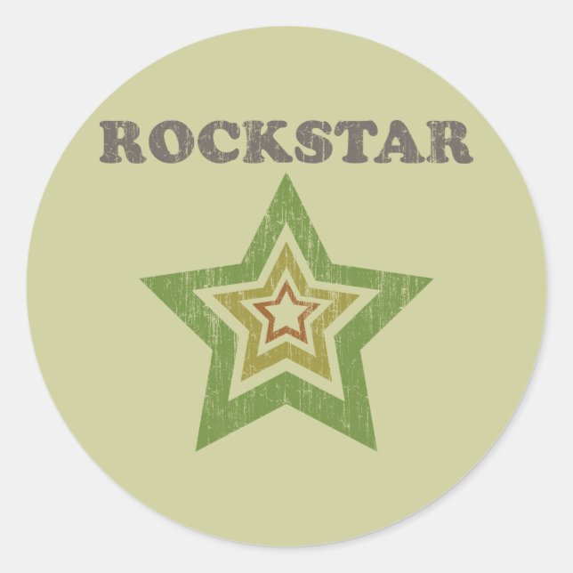 Rockstar Classic Round Sticker (Front)