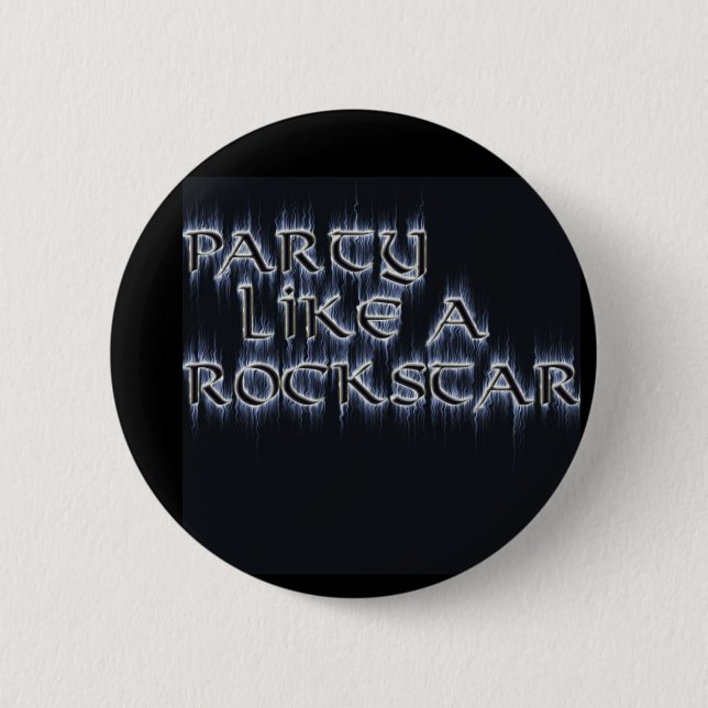 rockstar fan 2 inch round button (Front)