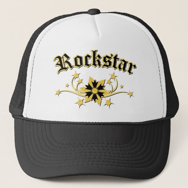 Rockstar Fashion Design Trucker Hat (Front)