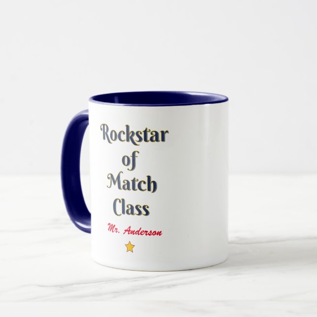 Rockstar of match class mug (Front Left)