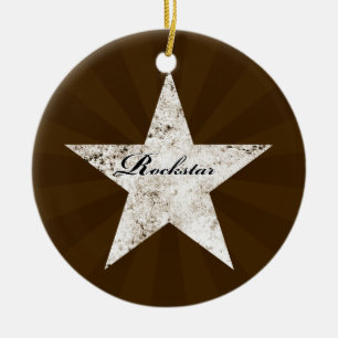 Rockstar Ornament (grunge textures - light)