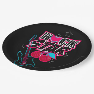 Rockstar Paper Plate