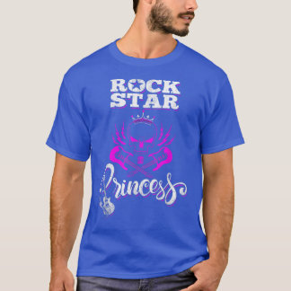 Rockstar Princess Cute Girls Rockers Novelty Rock  T-Shirt