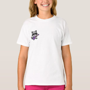 Rockstar Raccoon Guitar Kids T-Shirt