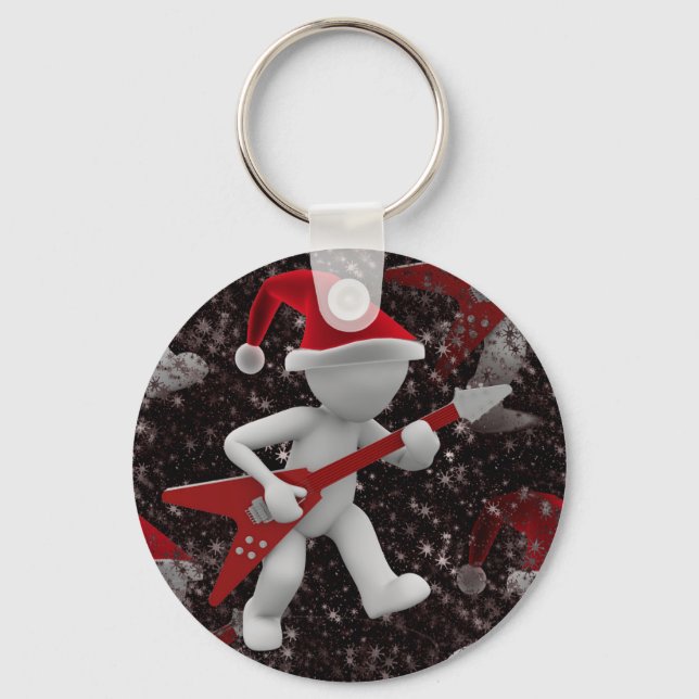 rockstar santa keychain (Front)