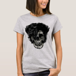 Rockstar Skull with Wild Hair T-Shirt