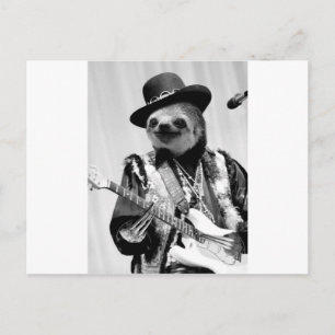 Rockstar Sloth #2 Postcard