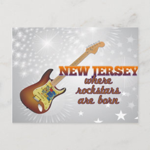 Rockstars are born in New Jersey Postcard