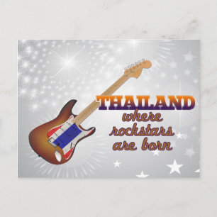 Rockstars are born in Thailand Postcard