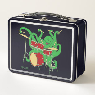 Rocktopus Drummer Metal Lunch Box
