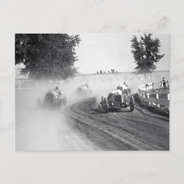 Rockville Fair Auto Races, 1923 Postcard (Front)