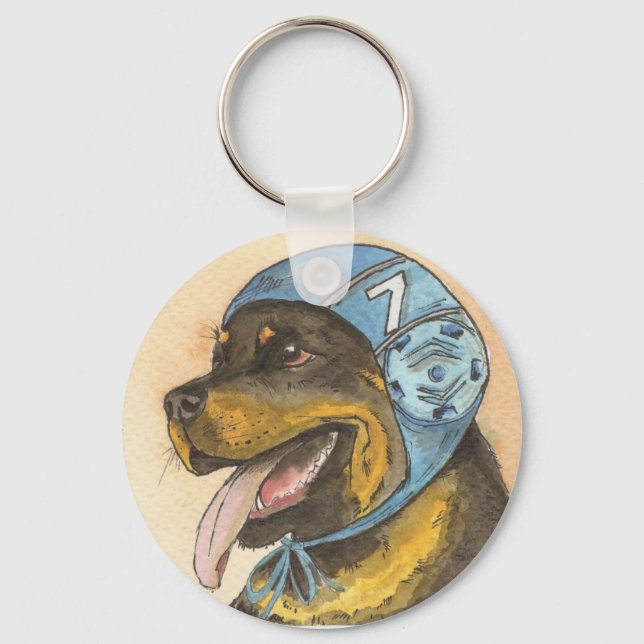 Rockwailler con gorro waterpolo keychain (Front)