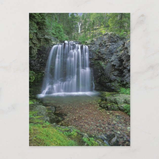 Rockwell Falls in the Two Medicine Valley of Postcard (Front)