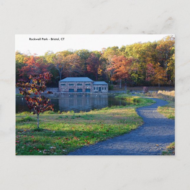 Rockwell Park - Bristol CT Carte postale d'automne (Devant)