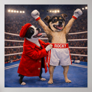 "Rocky and Adrian" Poster