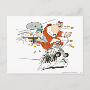 Rocky and Mugsy Rat a tat tat tat Postcard