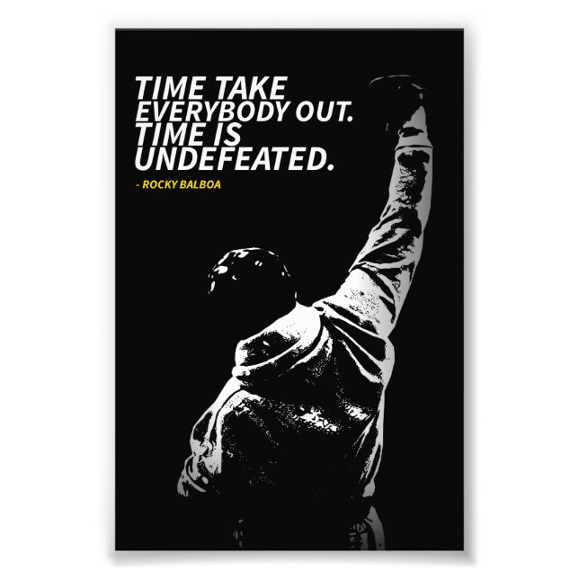 Rocky Balboa quotes Photo Enlargement (Devant)