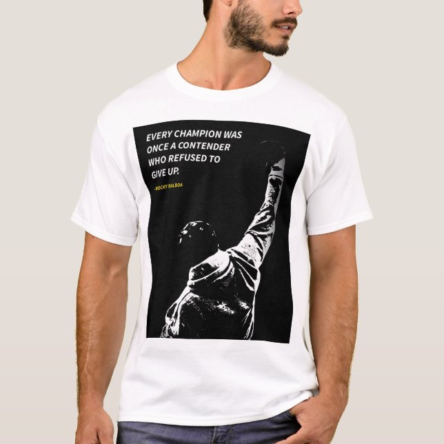 Rocky Balboa quotes T-Shirt (Devant)