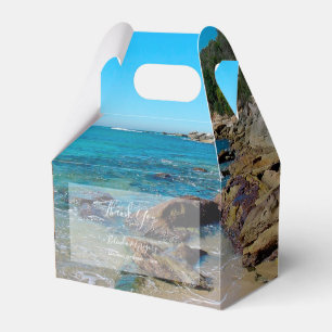 Rocky Beach Wedding Favor Box