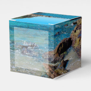 Rocky Beach Wedding  Favor Box
