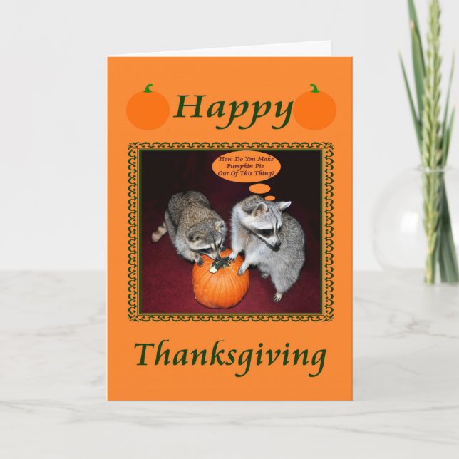 rocky bull thanksgiving holiday card (Front)