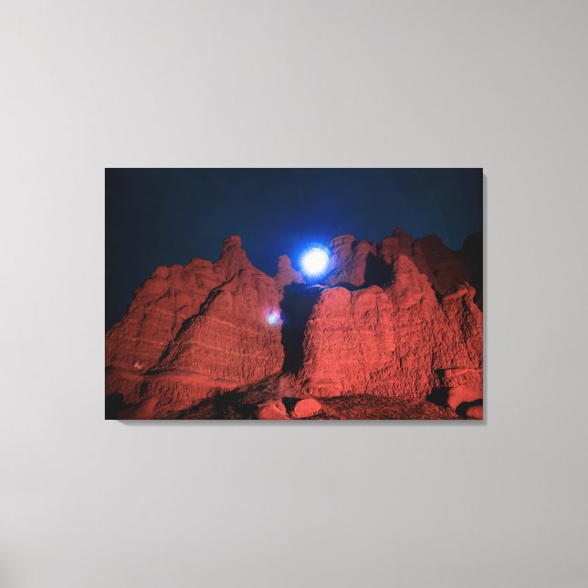 Rocky buttes canvas print (Front)